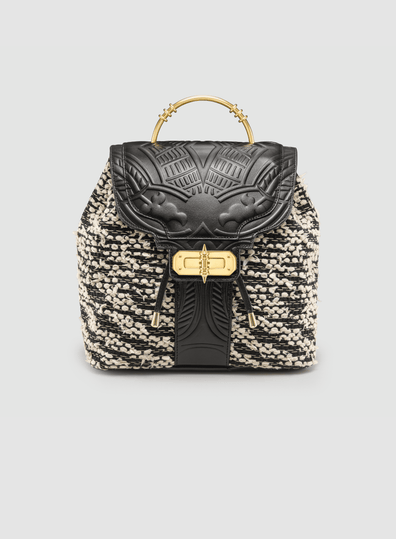 Akima Fabric & Leather Backpack