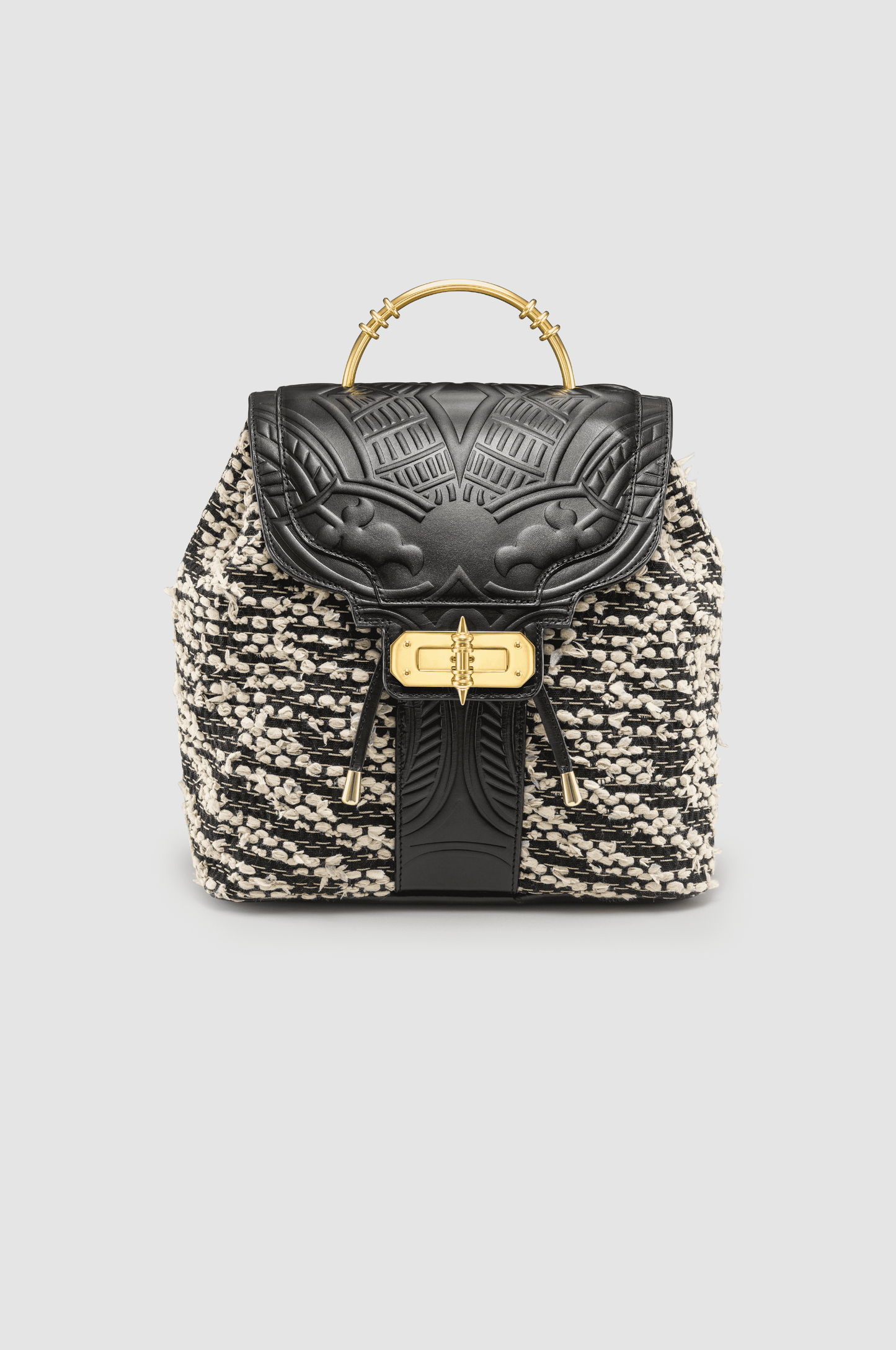 Akima Fabric & Leather Backpack