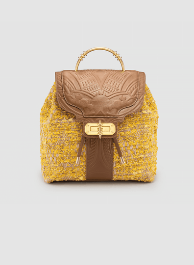 Akima Fabric & Leather Backpack