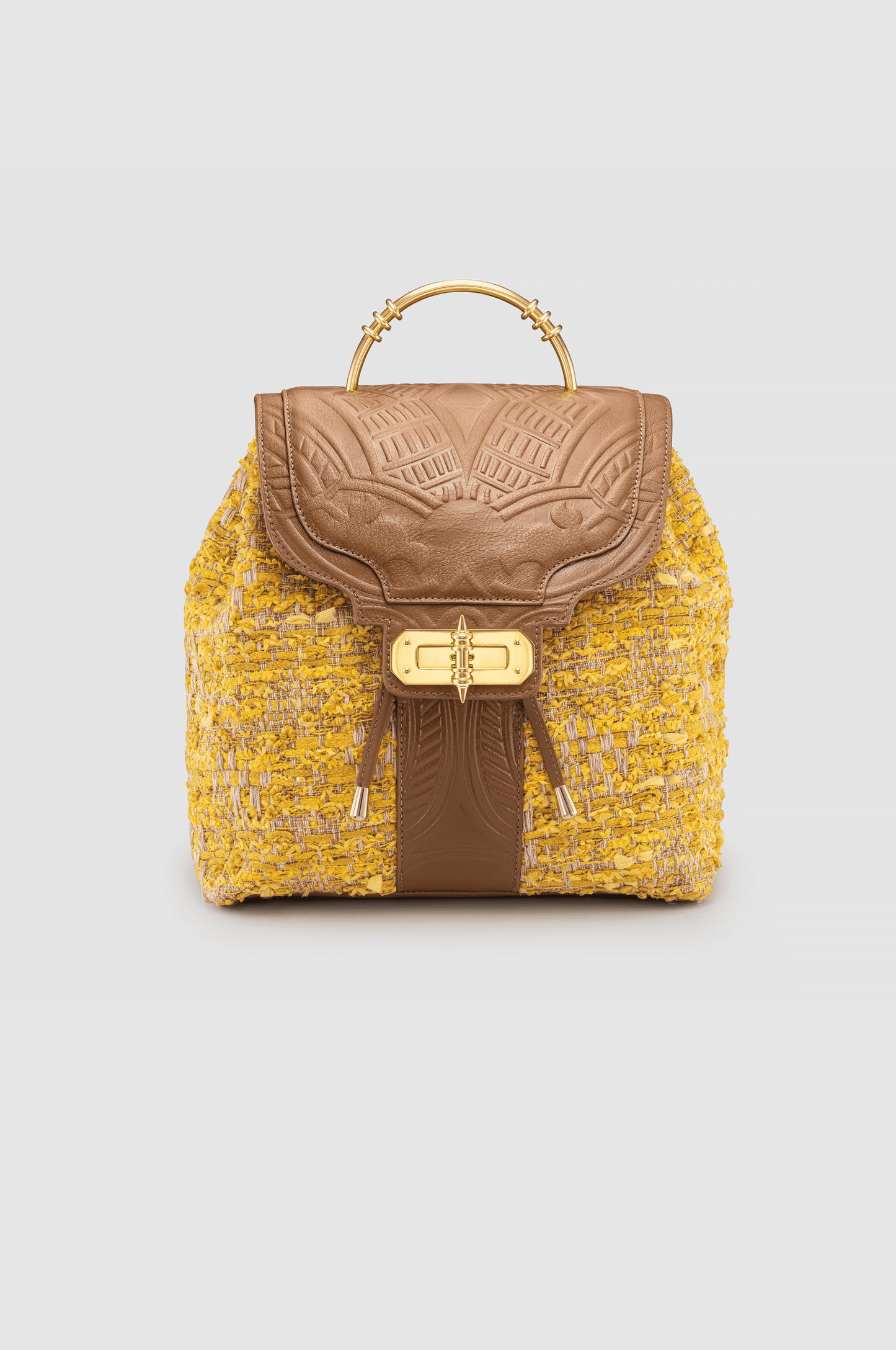 Akima Fabric & Leather Backpack