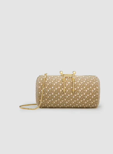 SOIREE CRYSTAL CLUTCH	GOLD CRYSTALS