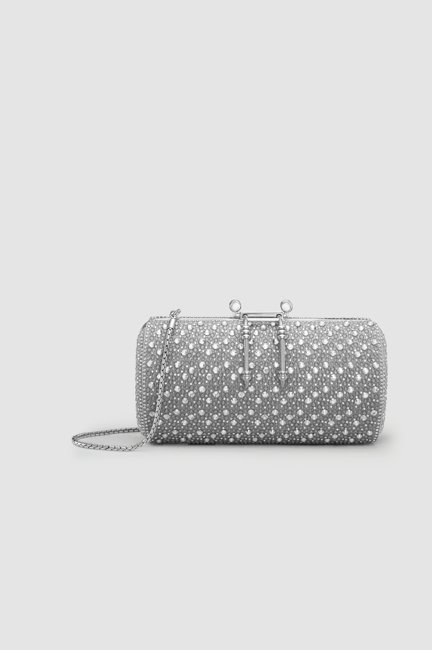 SOIREE CRYSTAL CLUTCH	SILVER CRYSTALS