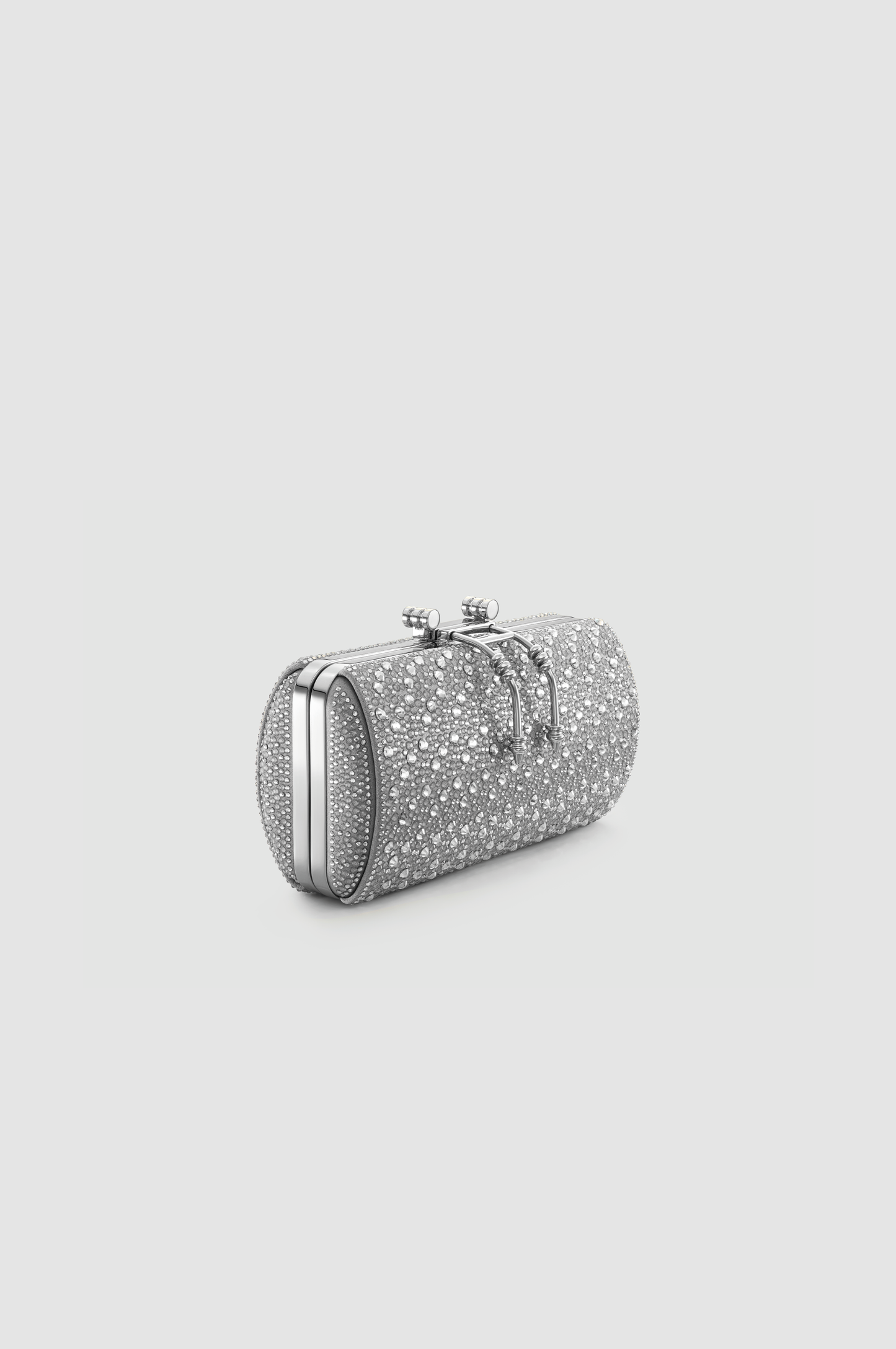 SOIREE CRYSTAL CLUTCH	SILVER CRYSTALS