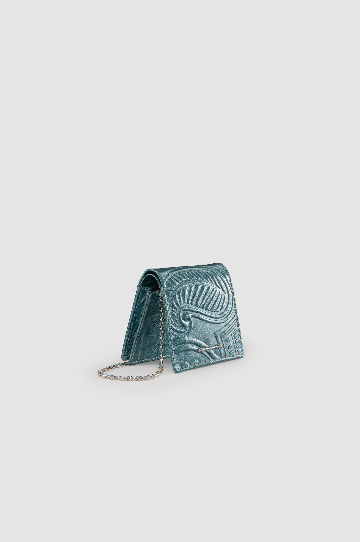 EMBOSSED WALLET ON CHAIN