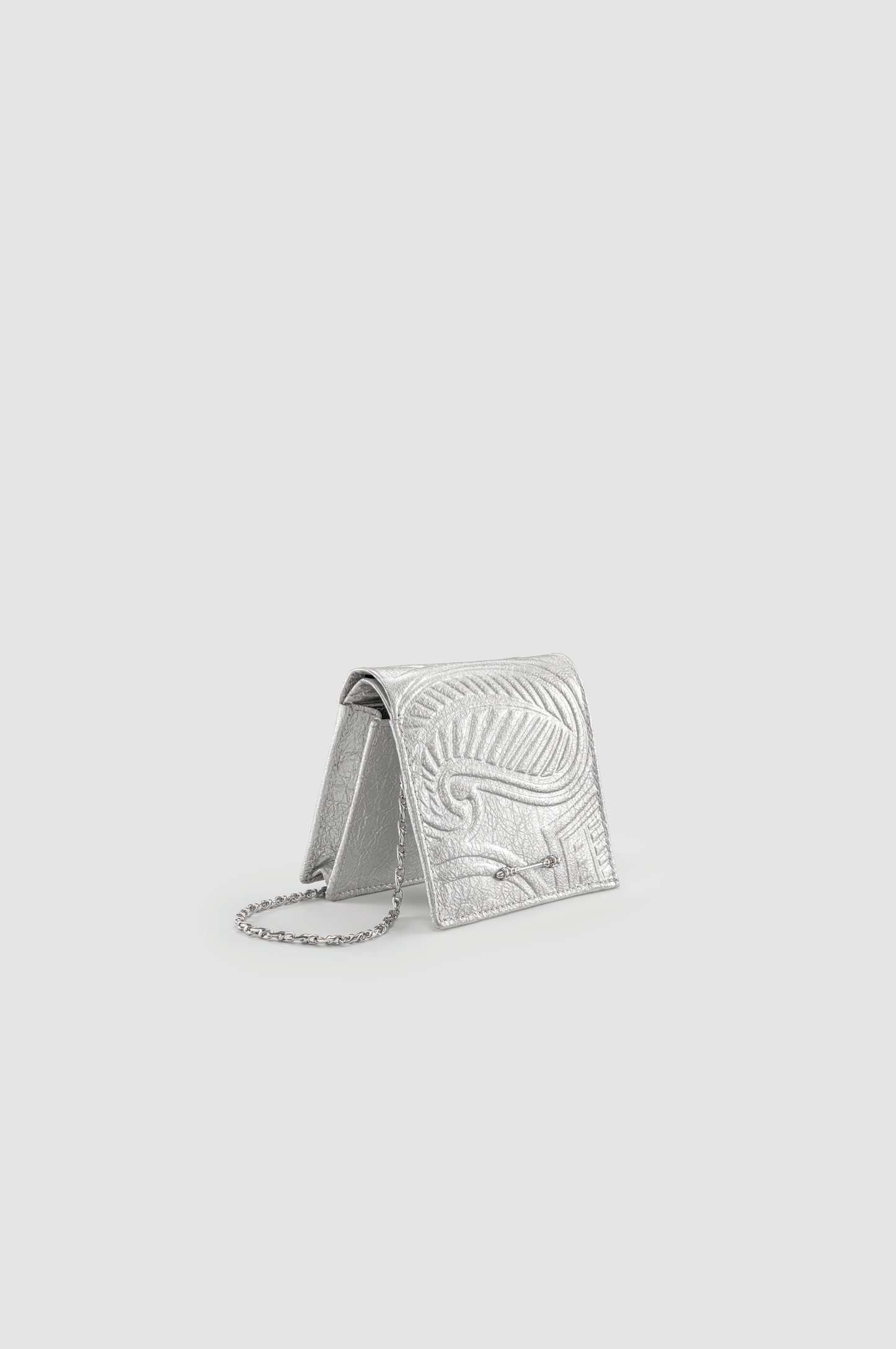 EMBOSSED WALLET ON CHAIN