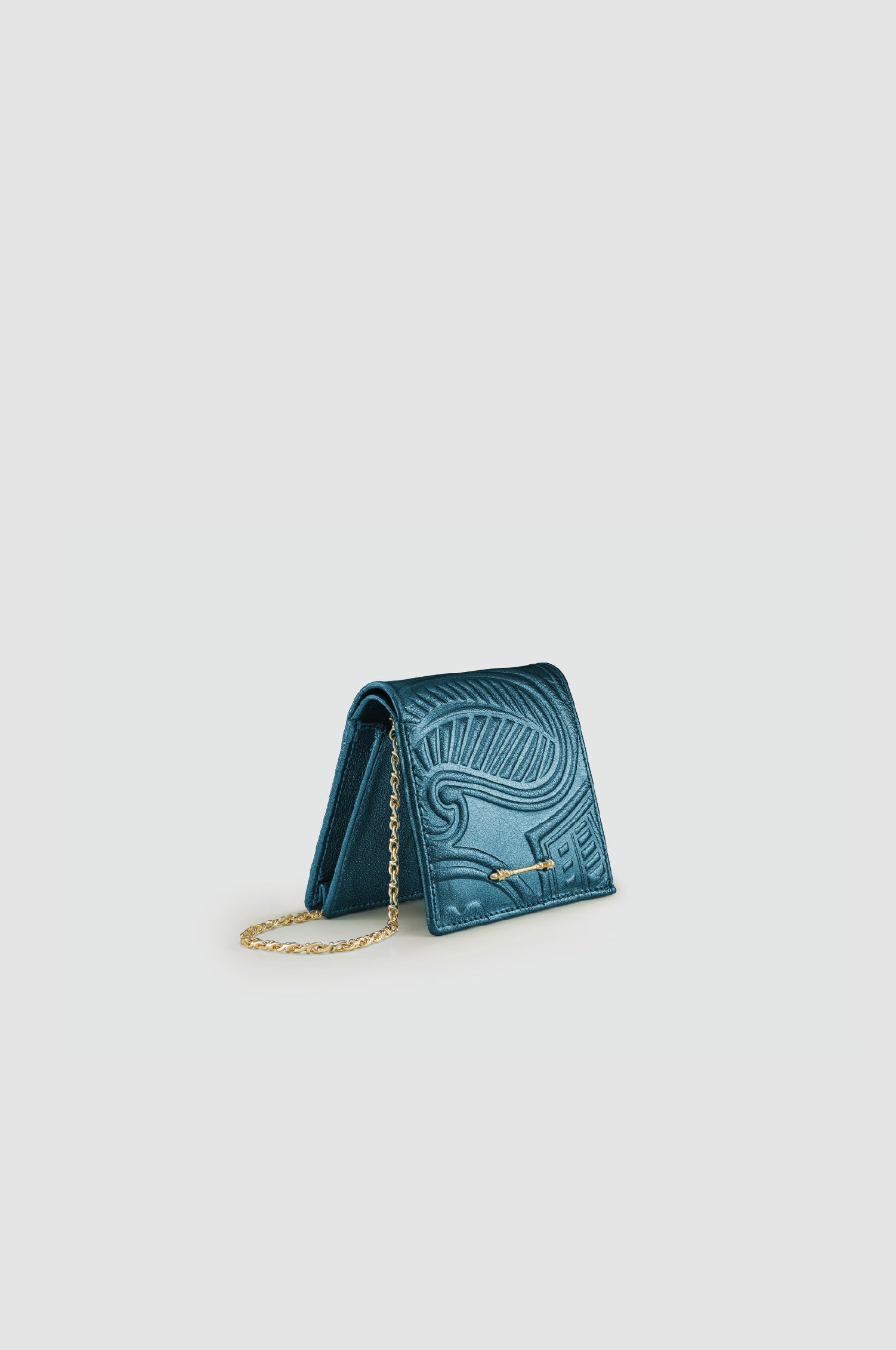 EMBOSSED WALLET ON CHAIN